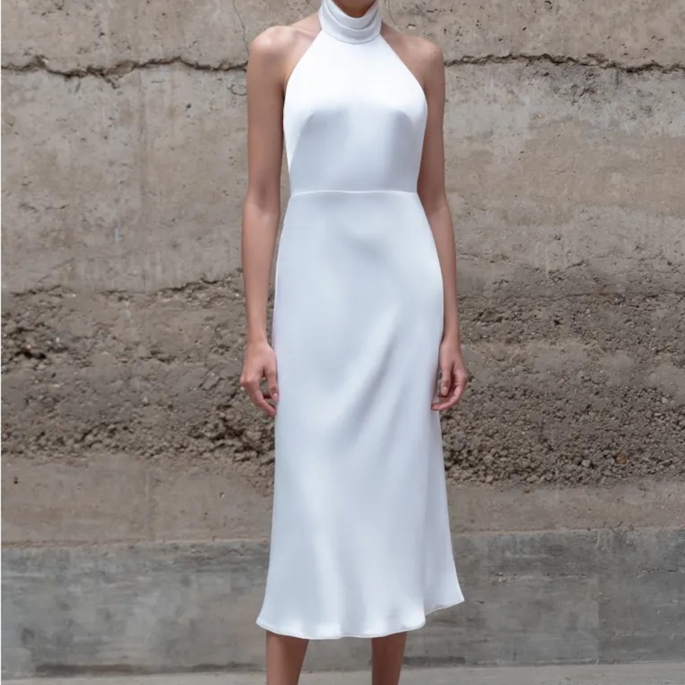 Jenny Yoo White Backless Dress